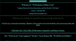 Desktop Screenshot of performanceindian.com