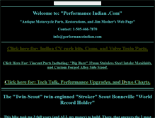 Tablet Screenshot of performanceindian.com
